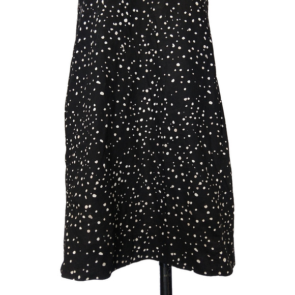 Eileen Fisher Shift Dress Size XXS Black Sleeveless Poplin Geometric Print - Picture 3 of 7
